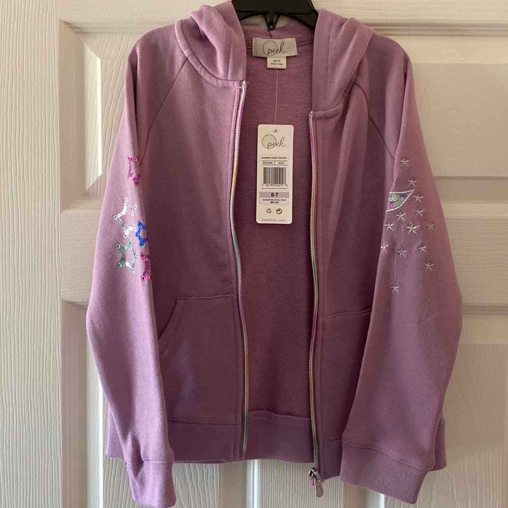 Peek zipper hoodie
